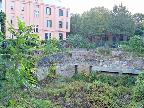 Косанчићев венац – данашњи изглед рушевина Народне библиотеке Србије